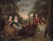 William Hogarth President Andrew and friends oil painting on canvas